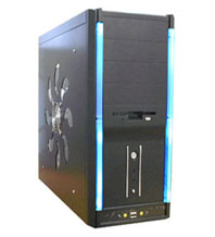 P4 USB Mid Tower KG8850 300W Black w/ Neon Light / Side Window